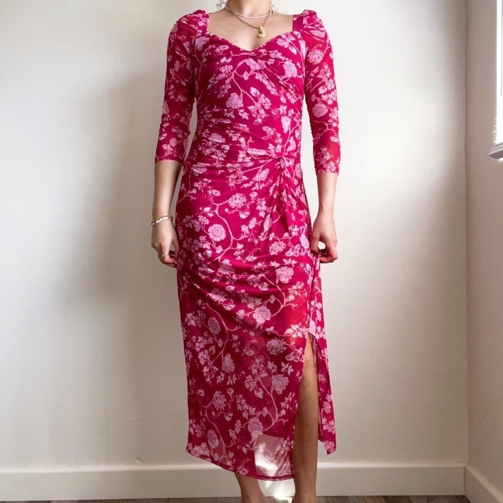House of Harlow 1960 Deep Pink Dress